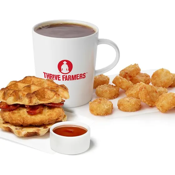 Chicken & Waffles Breakfast Sandwich w/ Chick-fil-A® Filet Meal