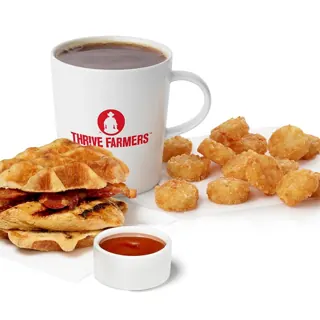 Chicken & Waffles Breakfast Sandwich w/ Grilled Filet Meal