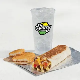 Grande Toasted Breakfast Burrito Combo