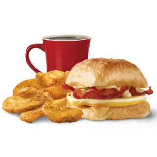 Bacon, Egg & Swiss Croissant Combo