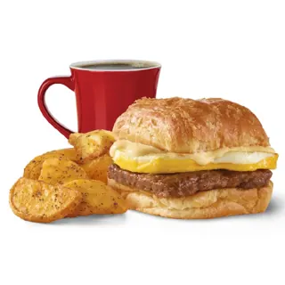 Sausage, Egg & Swiss Croissant Combo